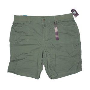 *Gloria Vanderbilt Green Khaki 'KRISTINE' High Rise Shorts